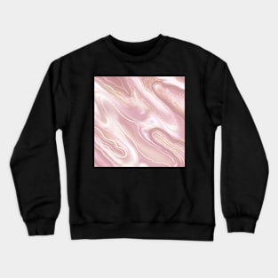 Pink Marble Pink Gradient Marble Dreamy Marble Crewneck Sweatshirt